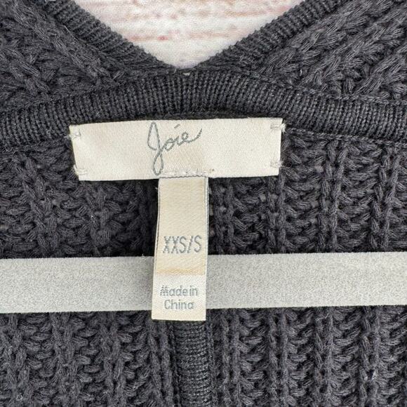 Joie Open Front Multi Knit Sleeveless Cardigan Shawl Women's XXS/S Black/Blue - Picture 9 of 11